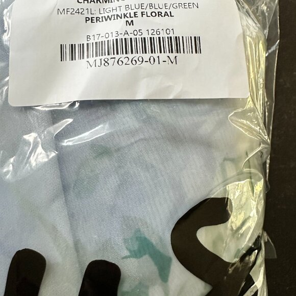 NWT Lulus Charming Sweetness Periwinkle Blue Floral Strapless Organza Maxi Dress - Picture 10 of 13